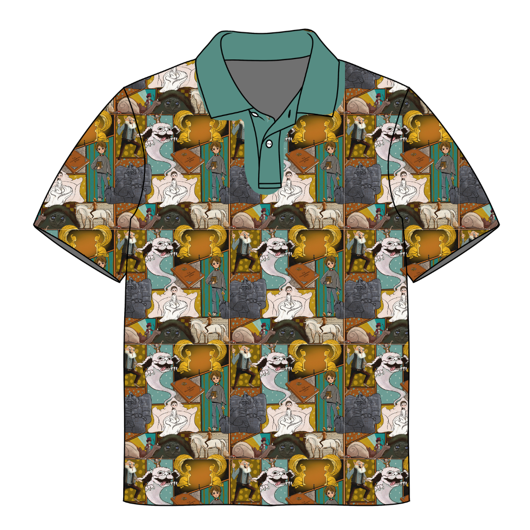 JAX SHORT SLEEVE HALF BUTTON COLLARED SHIRT - BAMBOO - PRE ORDER