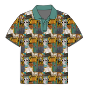 JAX SHORT SLEEVE HALF BUTTON COLLARED SHIRT - BAMBOO - PRE ORDER