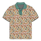 JAX SHORT SLEEVE HALF BUTTON COLLARED SHIRT - BAMBOO - PRE ORDER