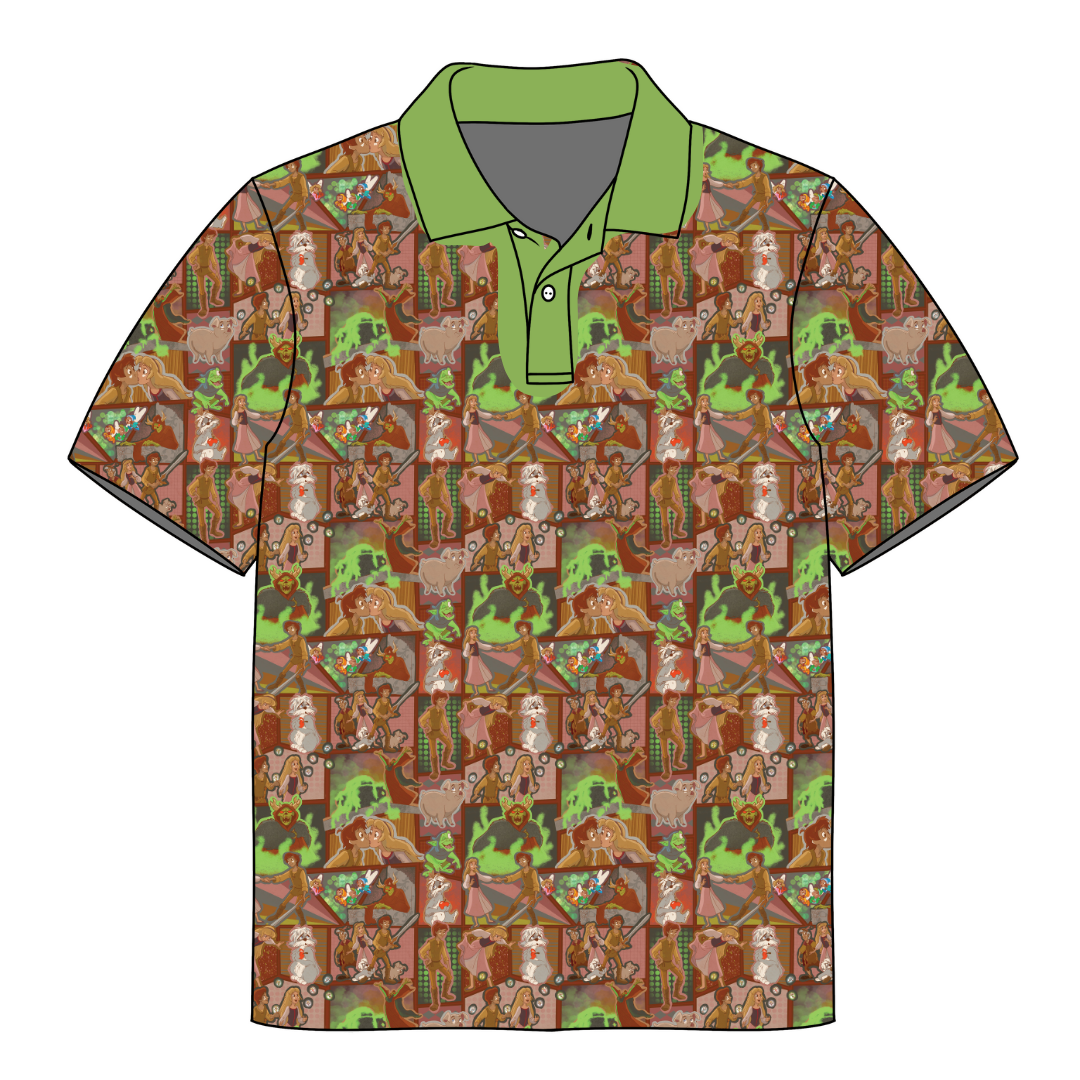 JAX SHORT SLEEVE HALF BUTTON COLLARED SHIRT - BAMBOO - PRE ORDER