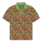 JAX SHORT SLEEVE HALF BUTTON COLLARED SHIRT - BAMBOO - PRE ORDER