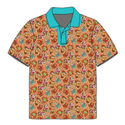 JAX SHORT SLEEVE HALF BUTTON COLLARED SHIRT - BAMBOO - PRE ORDER
