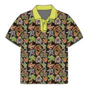 JAX SHORT SLEEVE HALF BUTTON COLLARED SHIRT - BAMBOO - PRE ORDER