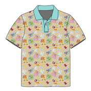 JAX SHORT SLEEVE HALF BUTTON COLLARED SHIRT - BAMBOO - PRE ORDER