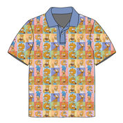 JAX SHORT SLEEVE HALF BUTTON COLLARED SHIRT - BAMBOO - PRE ORDER