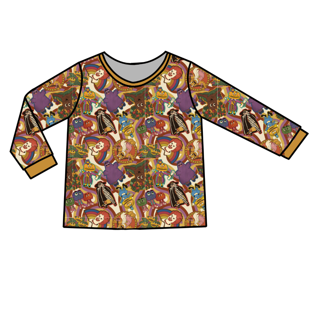 ADULT LONG SLEEVE PAJAMA SHIRT - BAMBOO - PRE ORDER