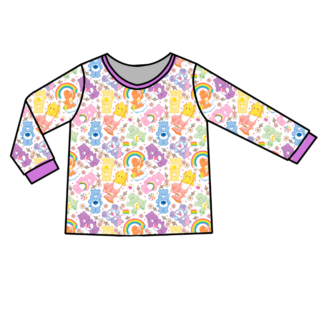 ADULT LONG SLEEVE PAJAMA SHIRT - BAMBOO - PRE ORDER