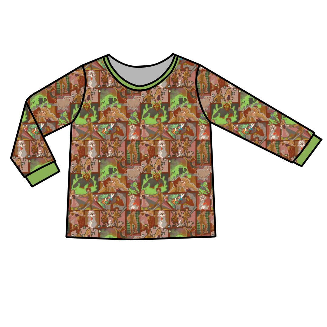 ADULT LONG SLEEVE PAJAMA SHIRT - BAMBOO - PRE ORDER