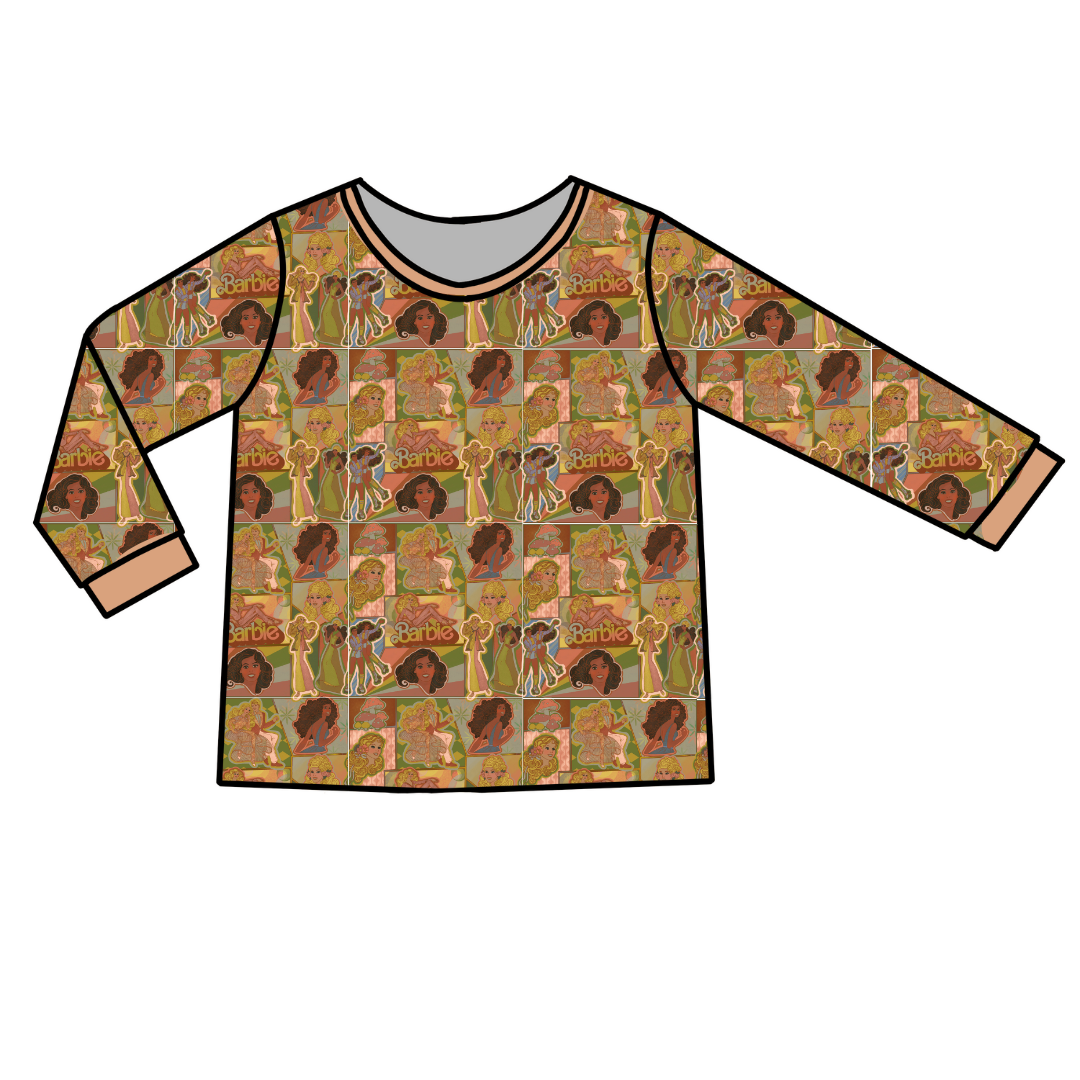 ADULT LONG SLEEVE PAJAMA SHIRT - BAMBOO - PRE ORDER