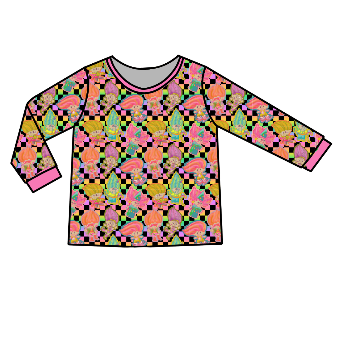 ADULT LONG SLEEVE PAJAMA SHIRT - BAMBOO - PRE ORDER