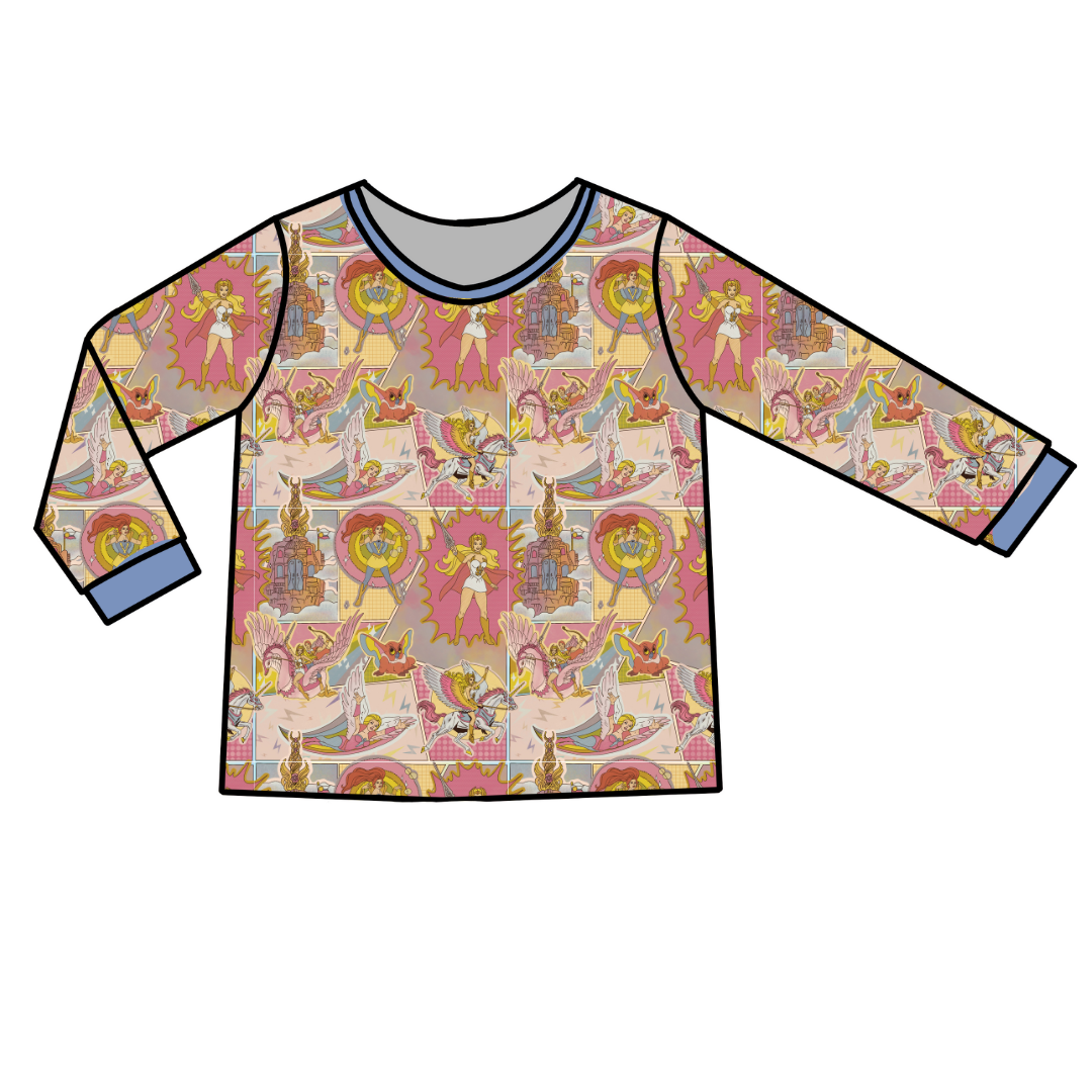 ADULT LONG SLEEVE PAJAMA SHIRT - BAMBOO - PRE ORDER