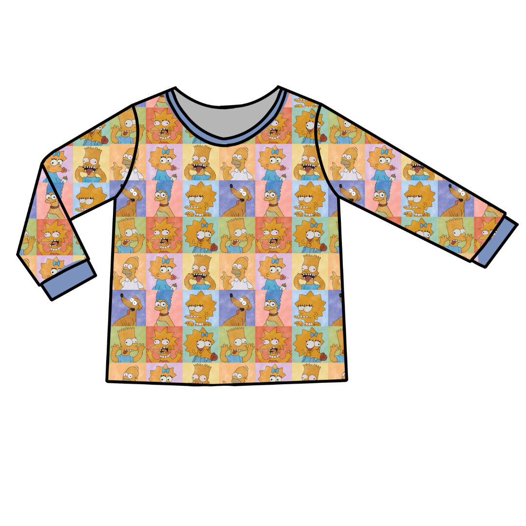 ADULT LONG SLEEVE PAJAMA SHIRT - BAMBOO - PRE ORDER