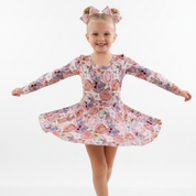 GIRLS LONG SLEEVE SKIRTED LEO - KNIT FABRIC - READY TO SHIP - VIEW ALL