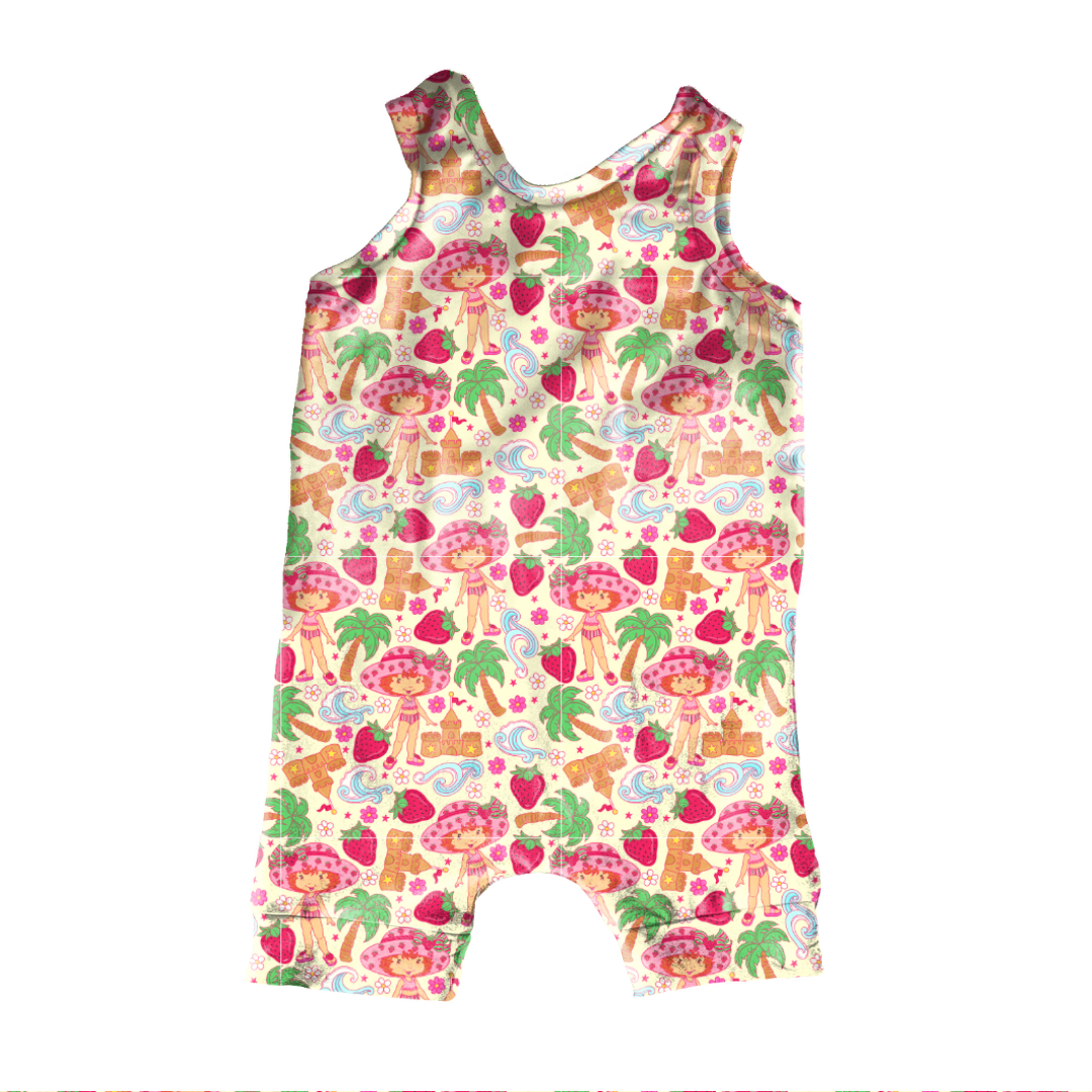 Strawberry Summer - Maddox Shortalls - Knit - PRE ORDER