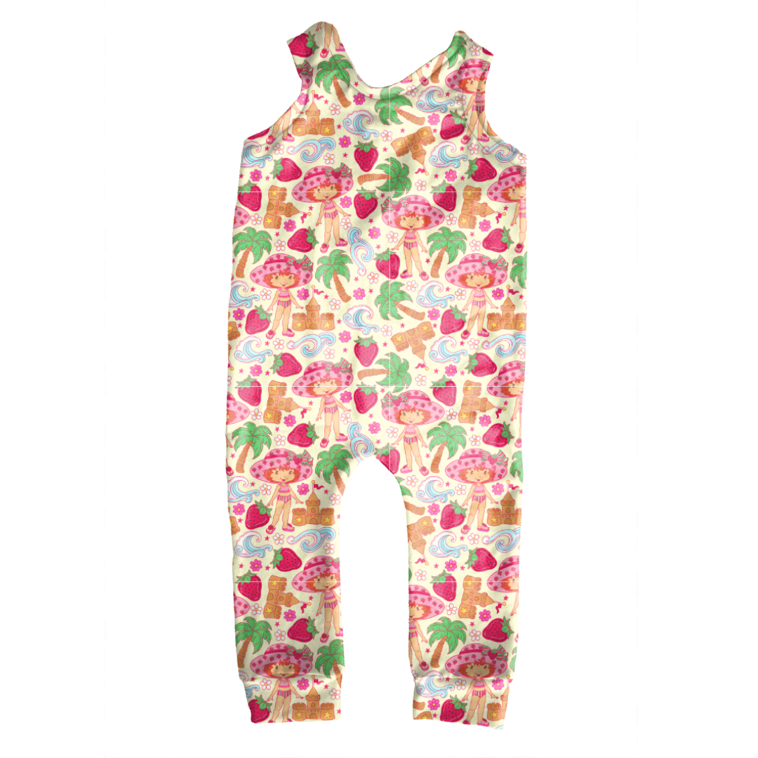 Strawberry Summer- Oakley Overalls - Knit - PRE ORDER