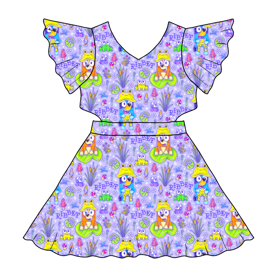 Ribbit  - Whimsical Twirl Dress - Knit - PRE ORDER