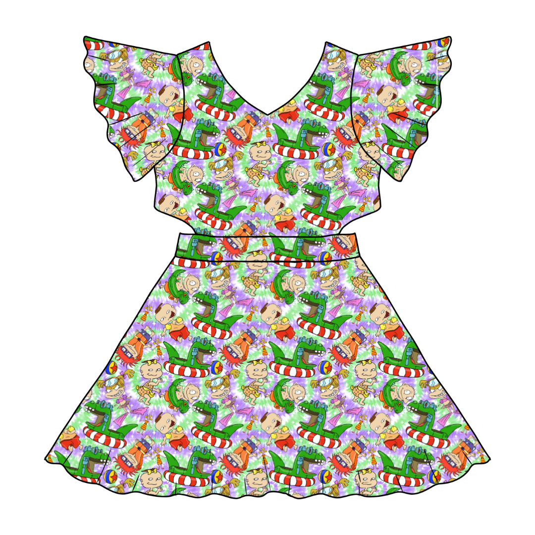 Summer Babies - Whimsical Twirl Dress - Knit - PRE ORDER