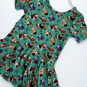 GIRL'S SHORT SLEEVE SKIRTED LEO - BAMBOO - READY TO SHIP - VIEW ALL