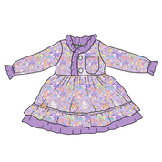 KIDS LOVEY LONG SLEEVE LOUNGE DRESS - BAMBOO - PRE ORDER