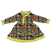 KIDS LOVEY LONG SLEEVE LOUNGE DRESS - BAMBOO - PRE ORDER