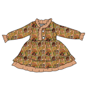 KIDS LOVEY LONG SLEEVE LOUNGE DRESS - BAMBOO - PRE ORDER