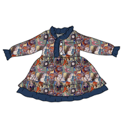 KIDS LOVEY LONG SLEEVE LOUNGE DRESS - BAMBOO - PRE ORDER