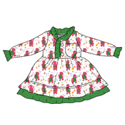 KIDS LOVEY LONG SLEEVE LOUNGE DRESS - BAMBOO - PRE ORDER