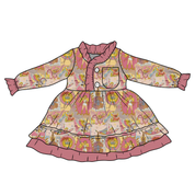 KIDS LOVEY LONG SLEEVE LOUNGE DRESS - BAMBOO - PRE ORDER