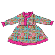 KIDS LOVEY LONG SLEEVE LOUNGE DRESS - BAMBOO - PRE ORDER