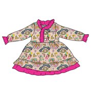 KIDS LOVEY LONG SLEEVE LOUNGE DRESS - BAMBOO - PRE ORDER