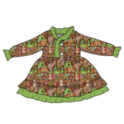 KIDS LOVEY LONG SLEEVE LOUNGE DRESS - BAMBOO - PRE ORDER