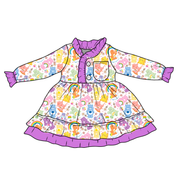 KIDS LOVEY LONG SLEEVE LOUNGE DRESS - BAMBOO - PRE ORDER