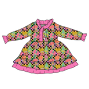 KIDS LOVEY LONG SLEEVE LOUNGE DRESS - BAMBOO - PRE ORDER