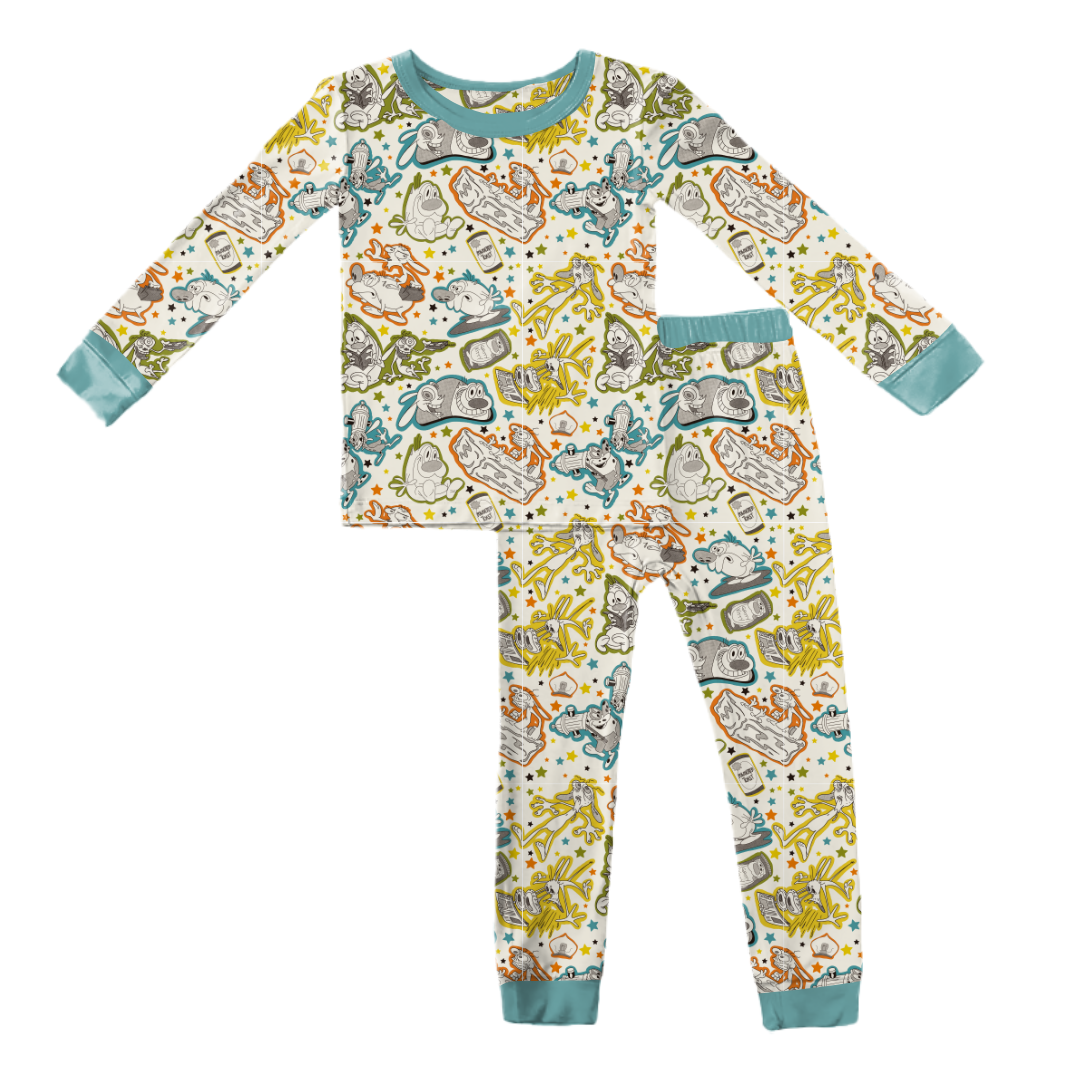 KIDS LONG SLEEVE PAJAMA PANTS ST - BAMBOO - PRE ORDER