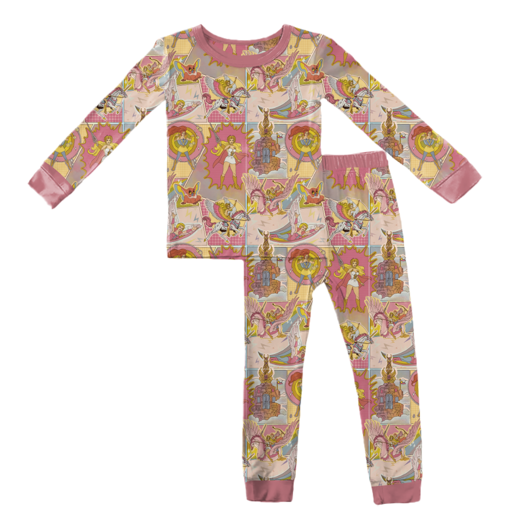 KIDS LONG SLEEVE PAJAMA PANTS ST - BAMBOO - PRE ORDER