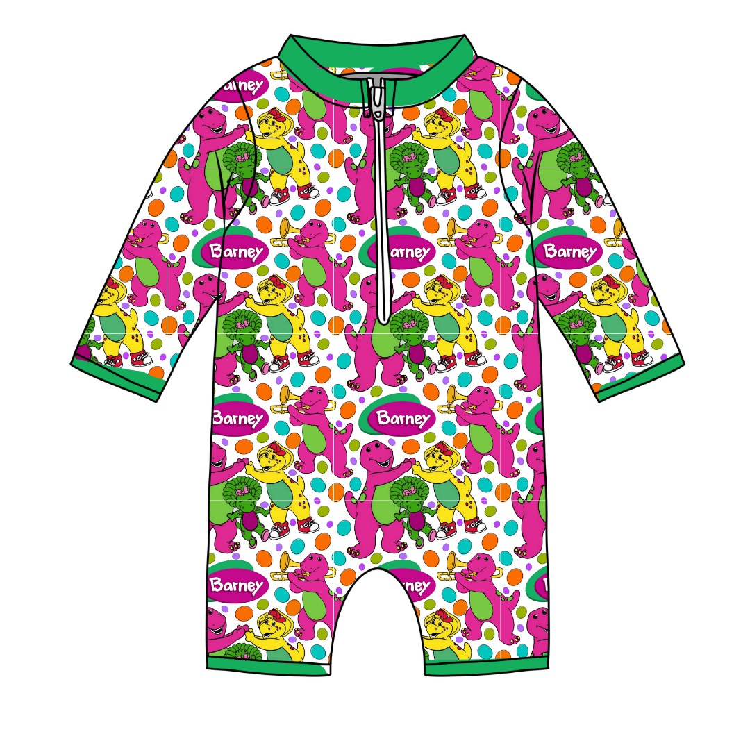 Gumdrops - Brooks - Long Sleeve Swim One Piece - PRE ORDER