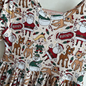 GIRLS SERENITY SHORT SLEEVE LOUNGE DRESS - BAMBOO - READY TO SHIP - VIEW ALL