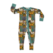 DREAMLAND LONG SLEEVE DOUBLE WAY ZIP SLEEPER - BAMBOO - PRE ORDER