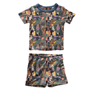 KIDS SNUGG SHORT SLEEVE SHORT SET - BAMBOO - PRE ORDER