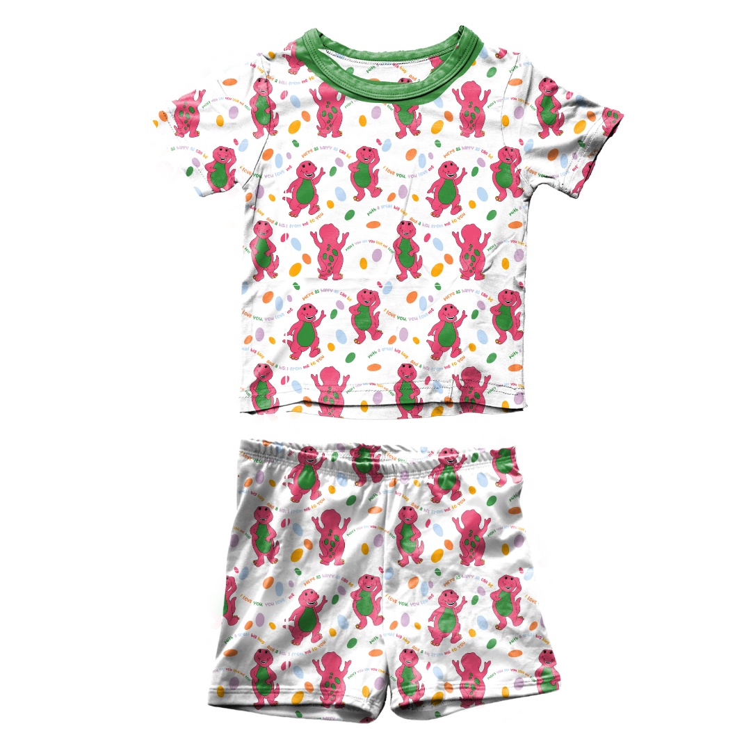 KIDS SNUGG SHORT SLEEVE SHORT SET - BAMBOO - PRE ORDER