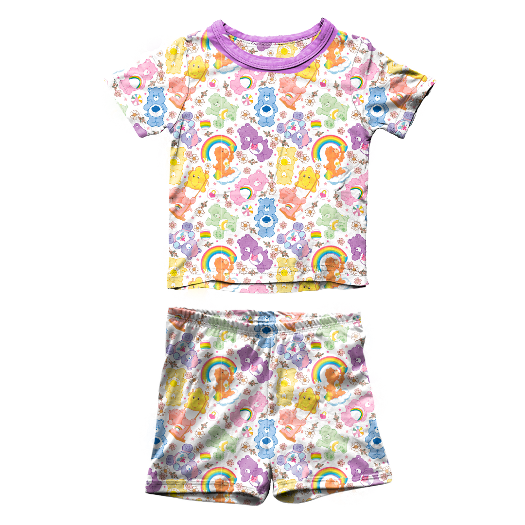 KIDS SNUGG SHORT SLEEVE SHORT SET - BAMBOO - PRE ORDER