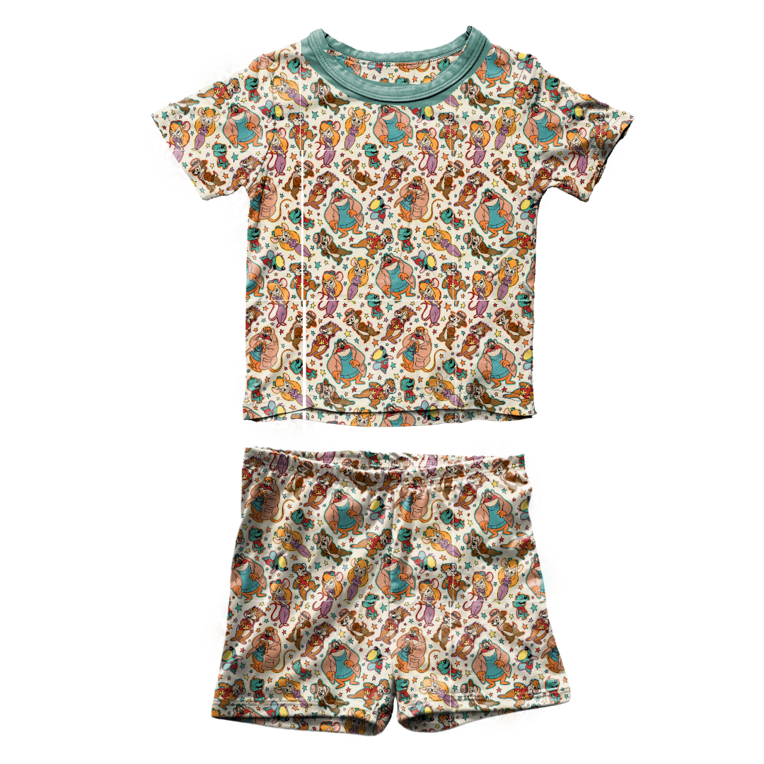 KIDS SNUGG SHORT SLEEVE SHORT SET - BAMBOO - PRE ORDER