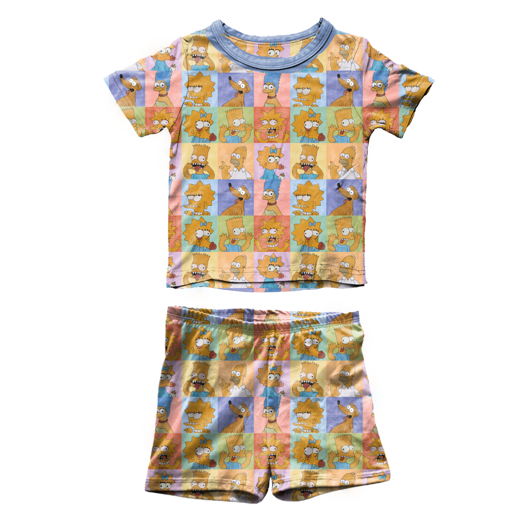 KIDS SNUGG SHORT SLEEVE SHORT SET - BAMBOO - PRE ORDER