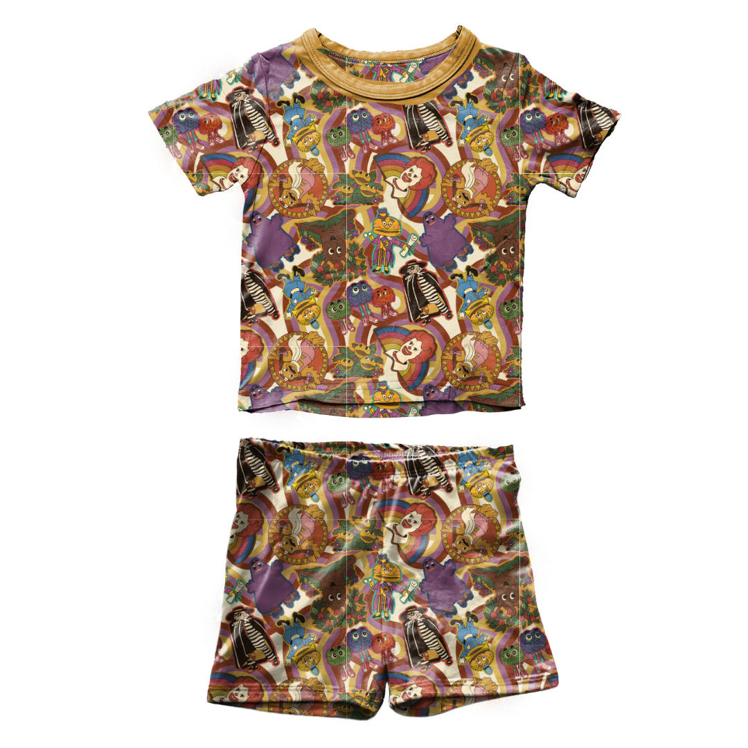 KIDS SNUGG SHORT SLEEVE SHORT SET - BAMBOO - PRE ORDER