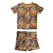 KIDS SNUGG SHORT SLEEVE SHORT SET - BAMBOO - PRE ORDER