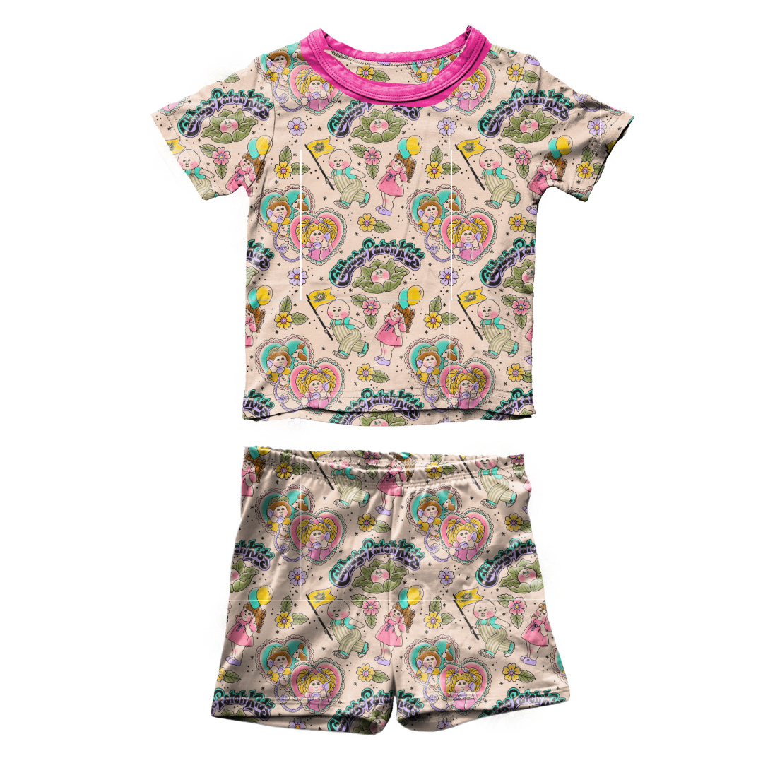 KIDS SNUGG SHORT SLEEVE SHORT SET - BAMBOO - PRE ORDER