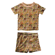 KIDS SNUGG SHORT SLEEVE SHORT SET - BAMBOO - PRE ORDER