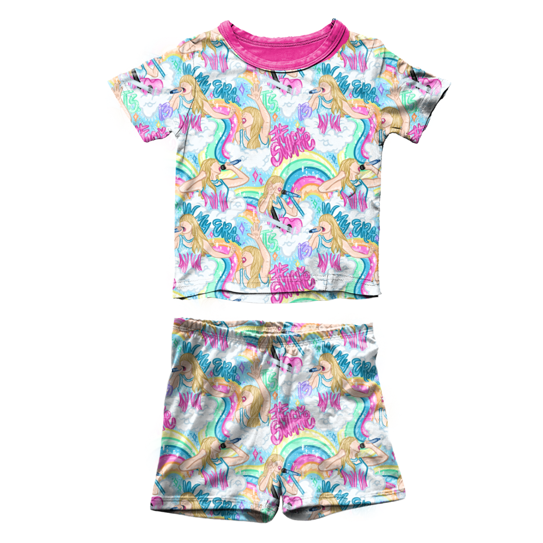 Eras - Snugg - Kid's Short Sleeve Pajama Short Set - Bamboo - PRE ORDER