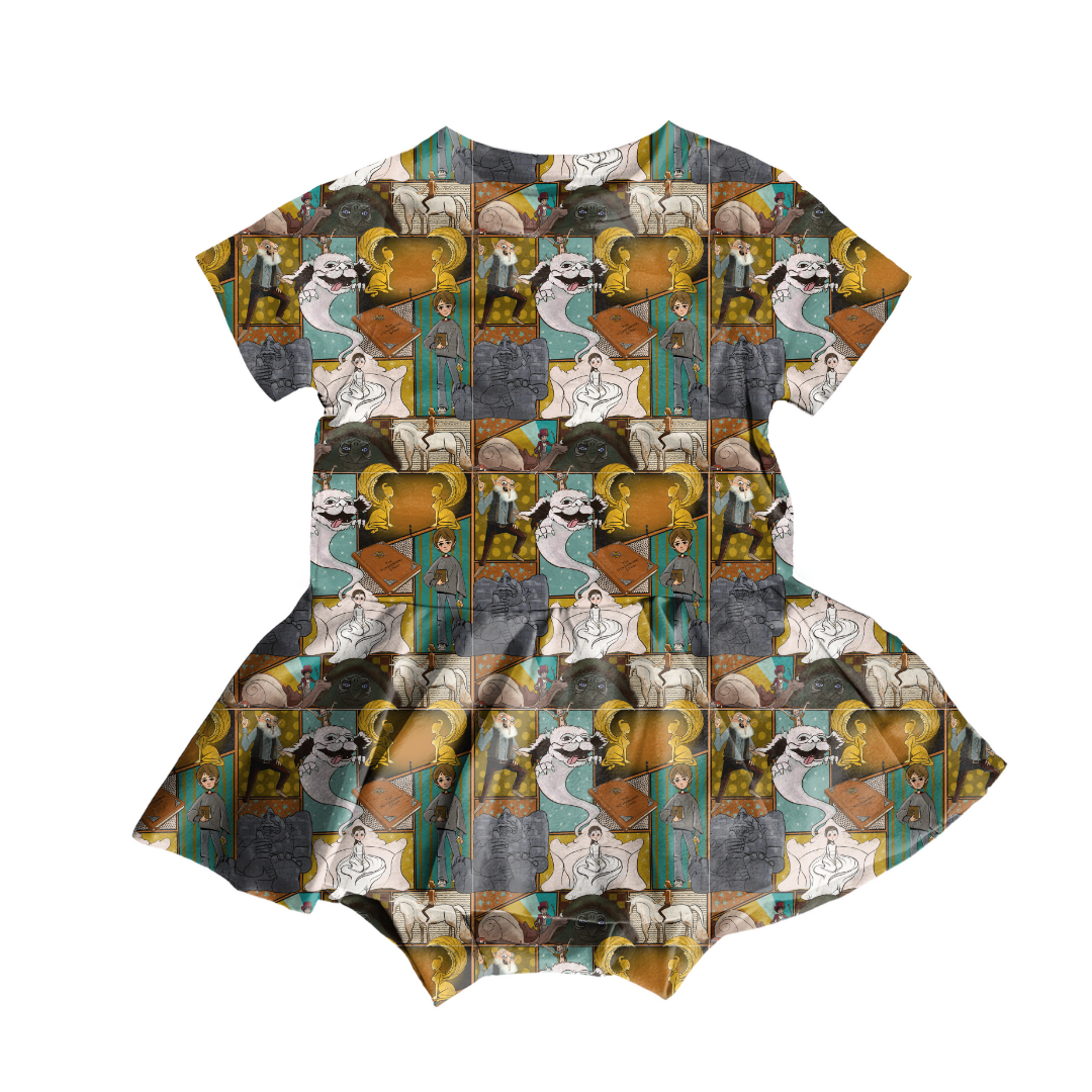 KIDS BAMBOO SHORT SLEEVE SKIRTED LEO - BAMBOO - PRE ORDER