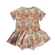 KIDS BAMBOO SHORT SLEEVE SKIRTED LEO - BAMBOO - PRE ORDER